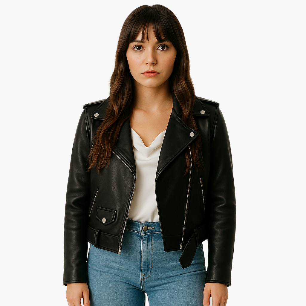 Chic Tailored Leather Jacket for Women