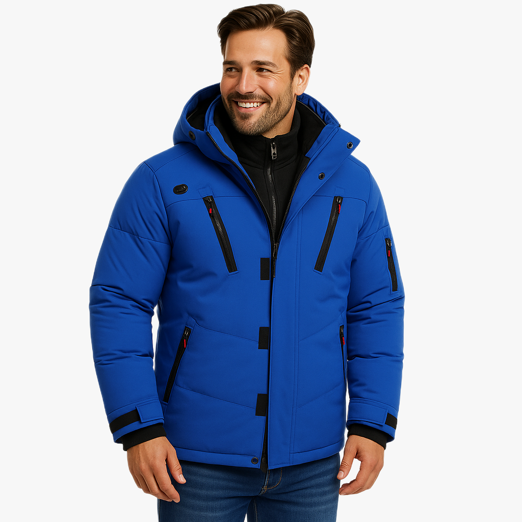 Waterproof Winter Jacket for Men with Hood