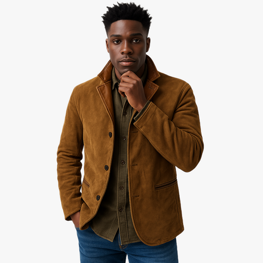 Stylish Vintage Leather Jacket for Men