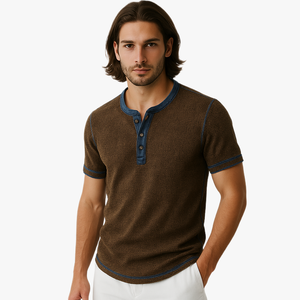 Timeless Vintage Style Men's Long Sleeve Shirt