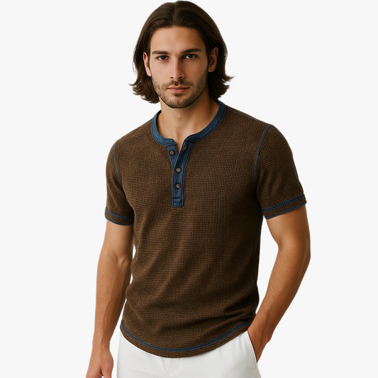 Timeless Vintage Style Men's Long Sleeve Shirt