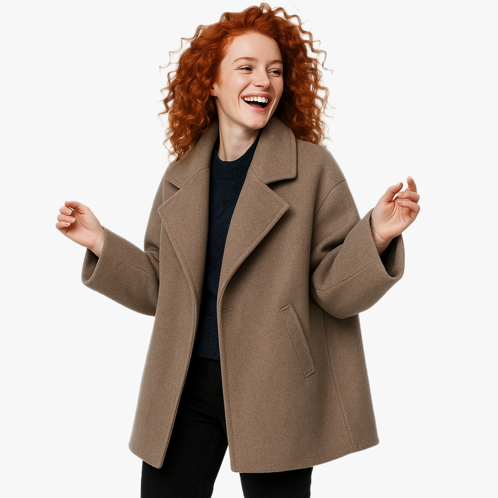 Chic Women's Wool Jacket for Cool Days