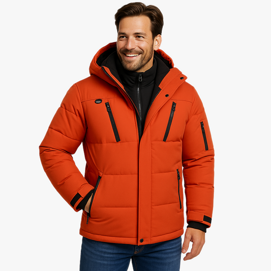 Waterproof Winter Jacket for Men with Hood