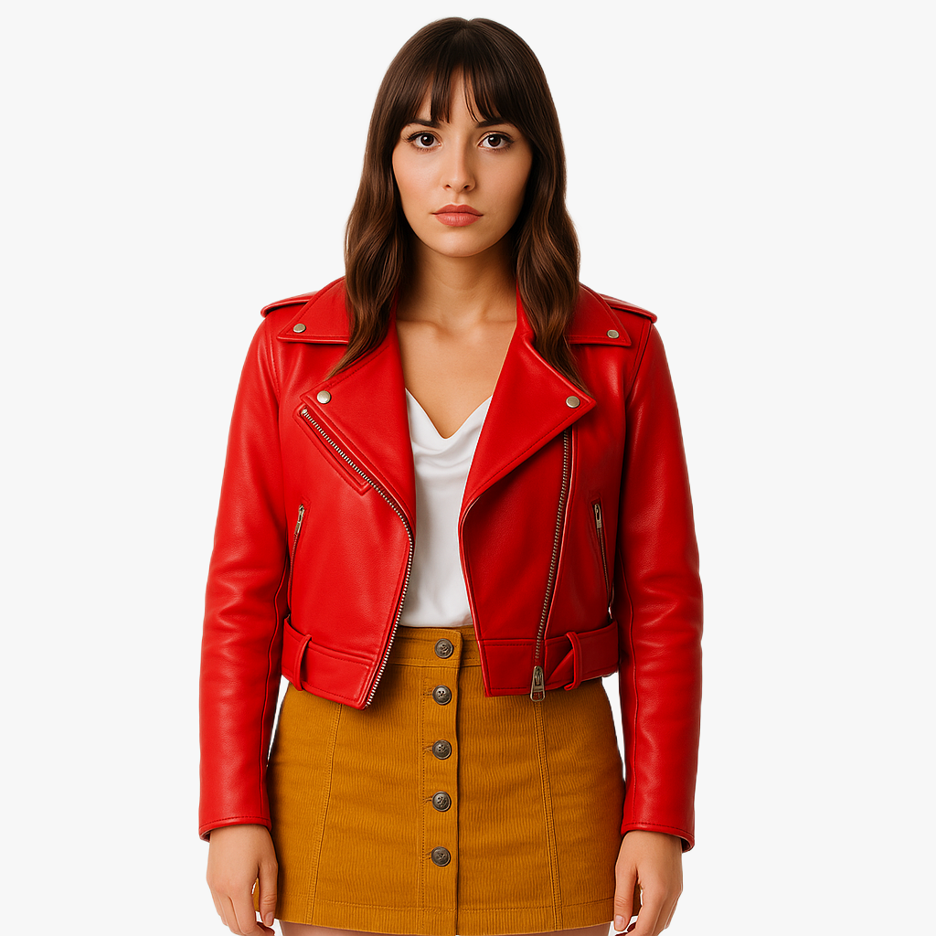 Chic Tailored Leather Jacket for Women